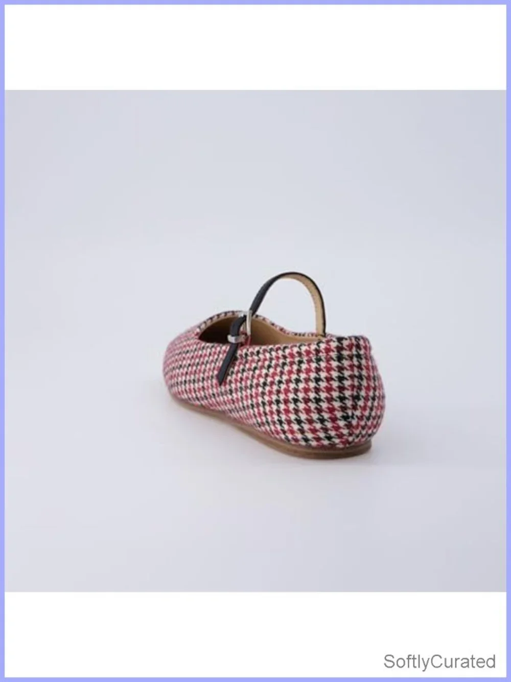 Women's Sleeper Mary Jane Flat Memory Foam Vegan Leather Plaid